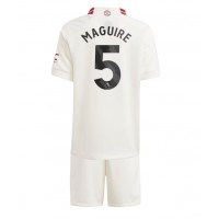 Camisa de time de futebol Manchester United Harry Maguire #5 Replicas 3º Equipamento Infantil 2023-24 Manga Curta (+ Calças curtas)